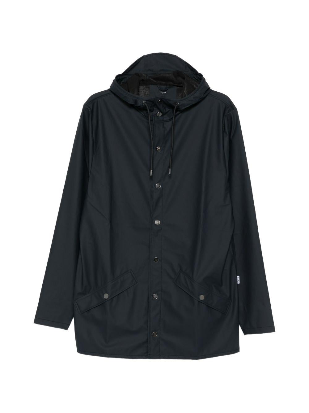 Giacca navy con cappuccio 