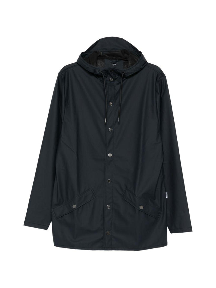 Giacca navy con cappuccio 