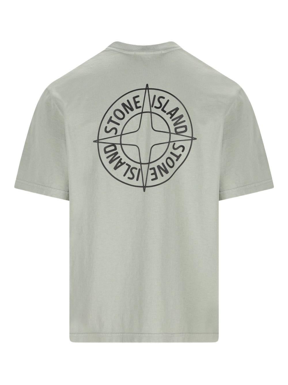T-shirt sage con logo 