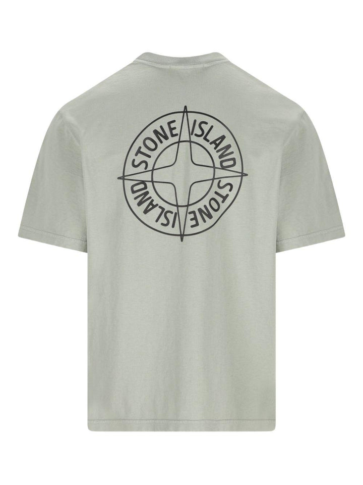 T-shirt sage con logo 