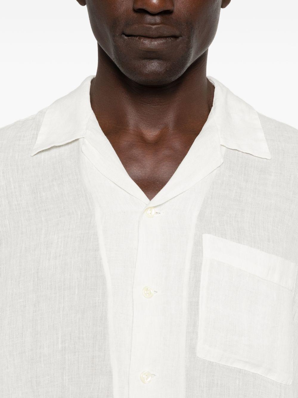 Camicia butter a maniche corte con taschino 