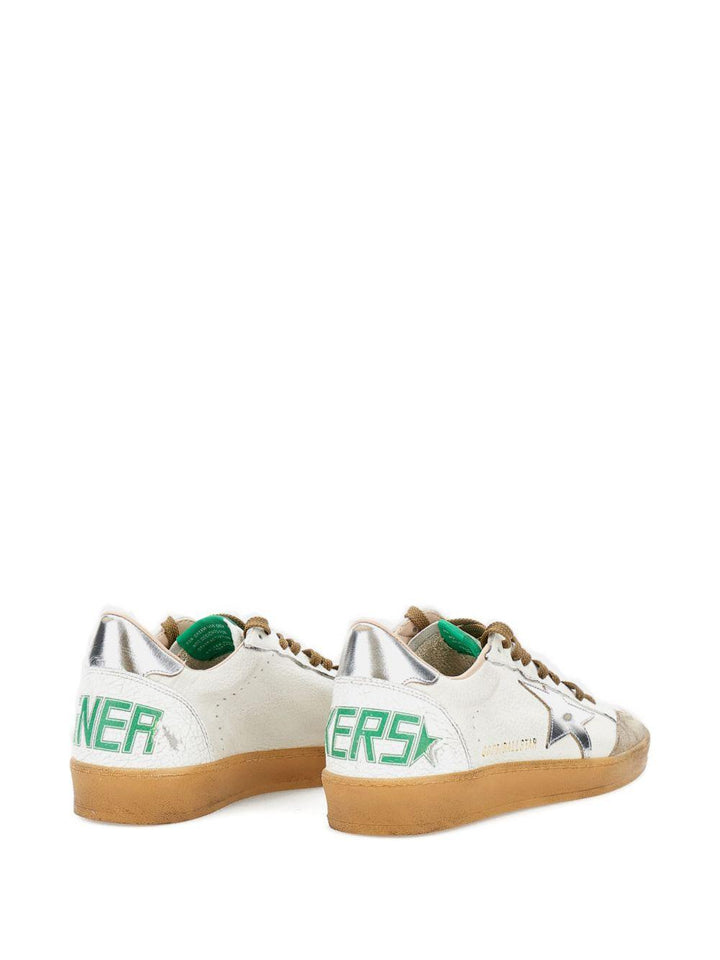 Sneaker superstar multicolor con applicazioni argento 