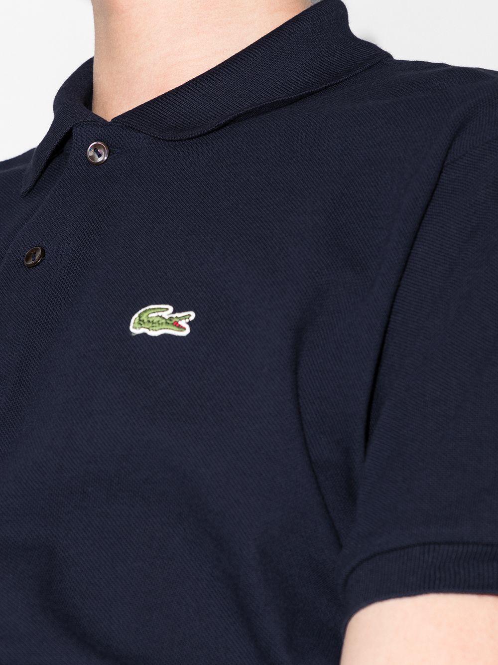 Polo blu navy con applicazione coccodrillo 