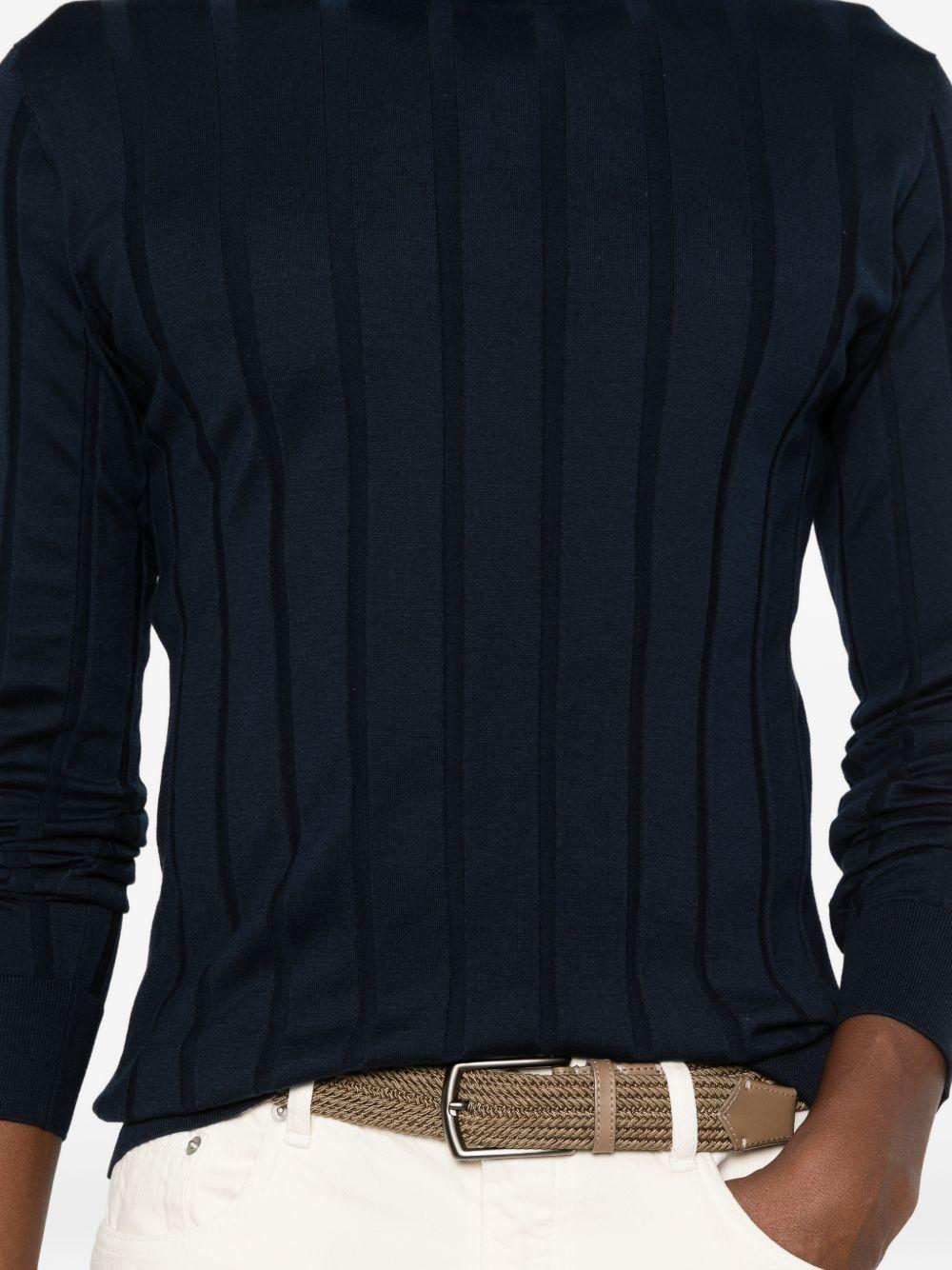 Maglione girocollo blu 
