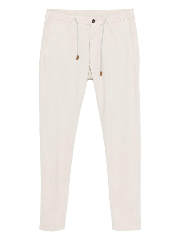 Pantaloni con coulisse sabbia 