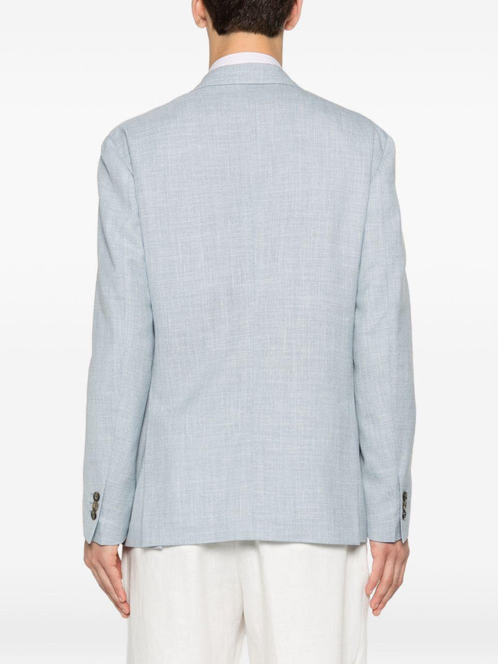 Blazer in lana azzurro polvere 