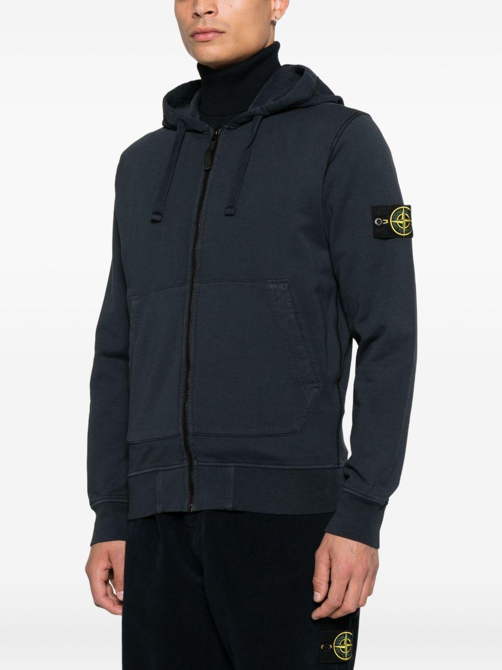 Felpa con cappuccio blu navy 
