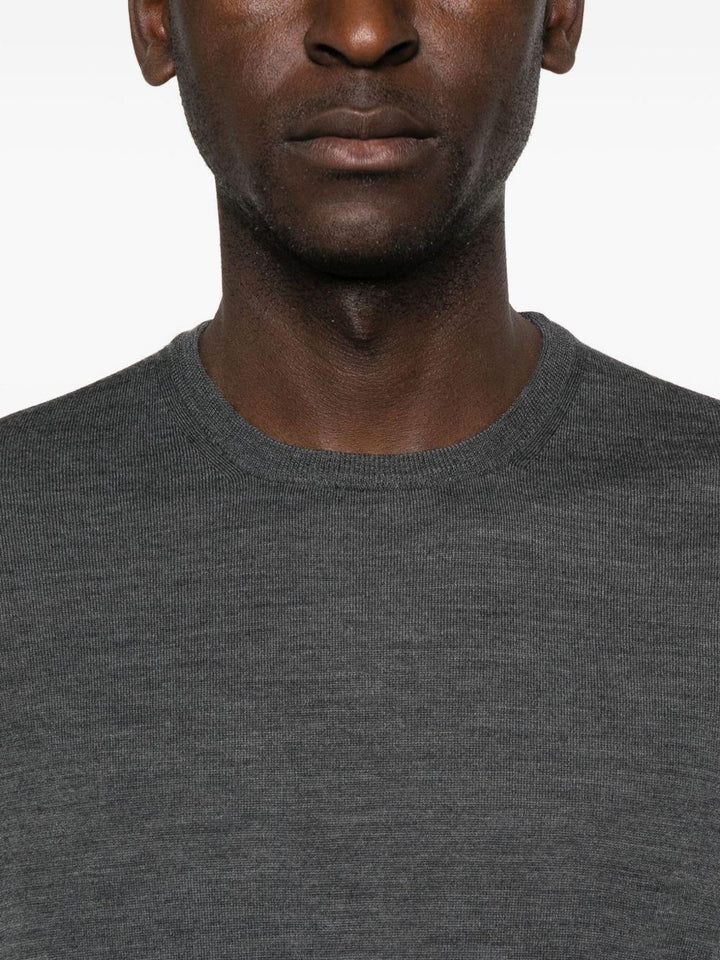 Maglione girocollo grigio 