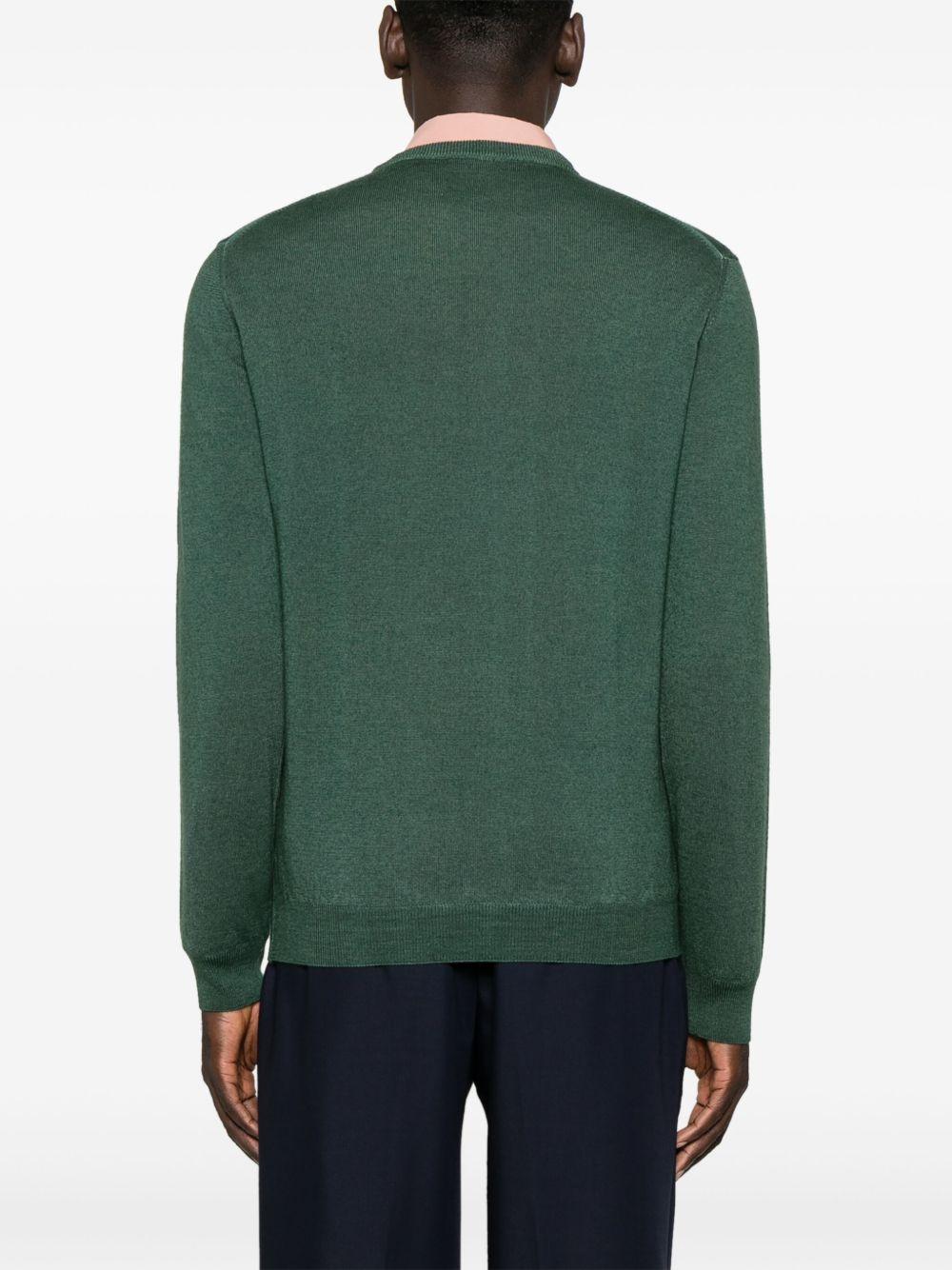Maglione in lana verde 