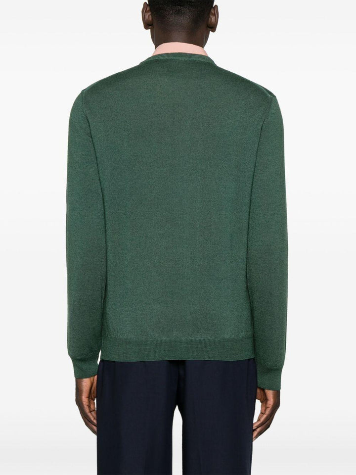 Maglione in lana verde 