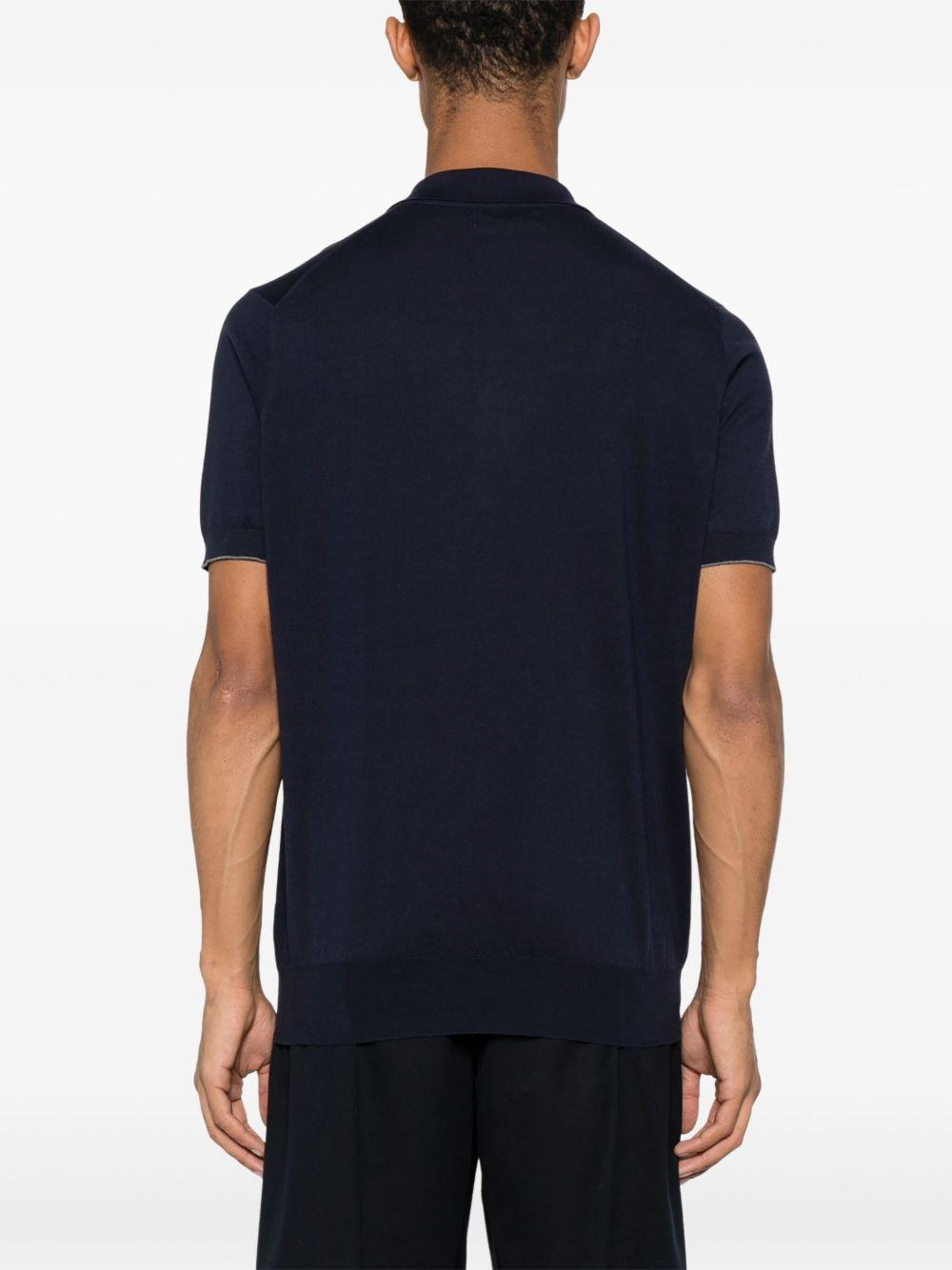 Polo a maniche corte blu navy 