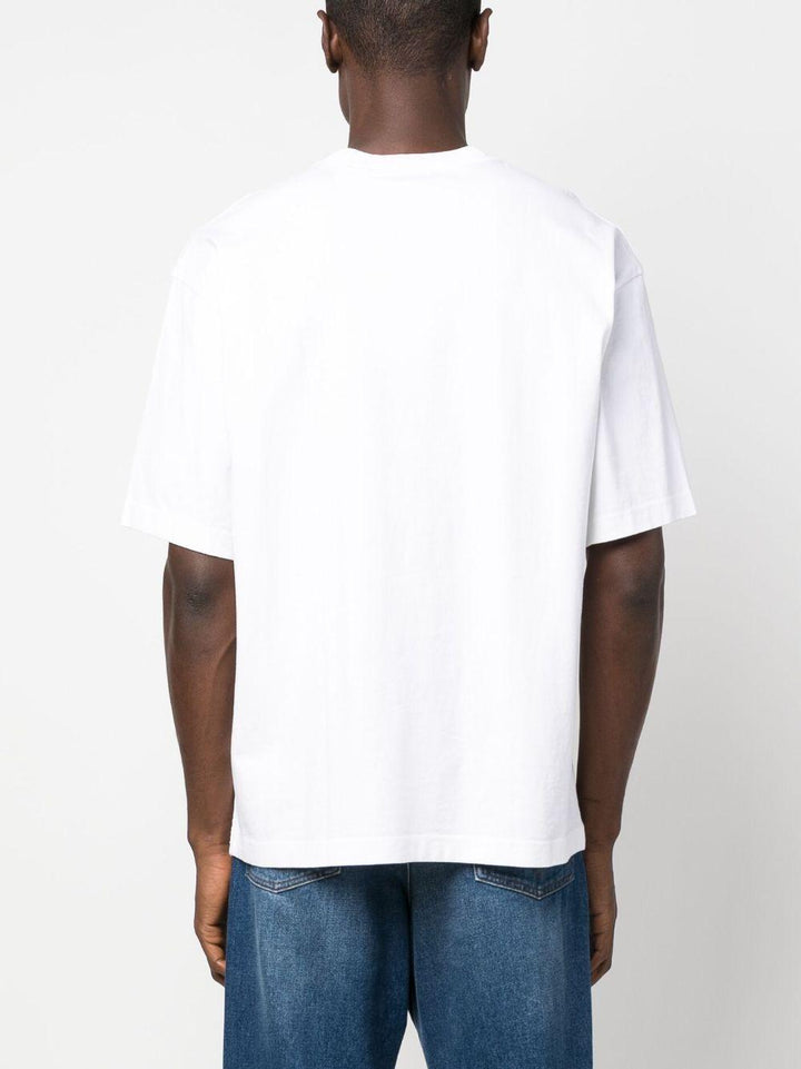 T-shirt con ricamo bianca 