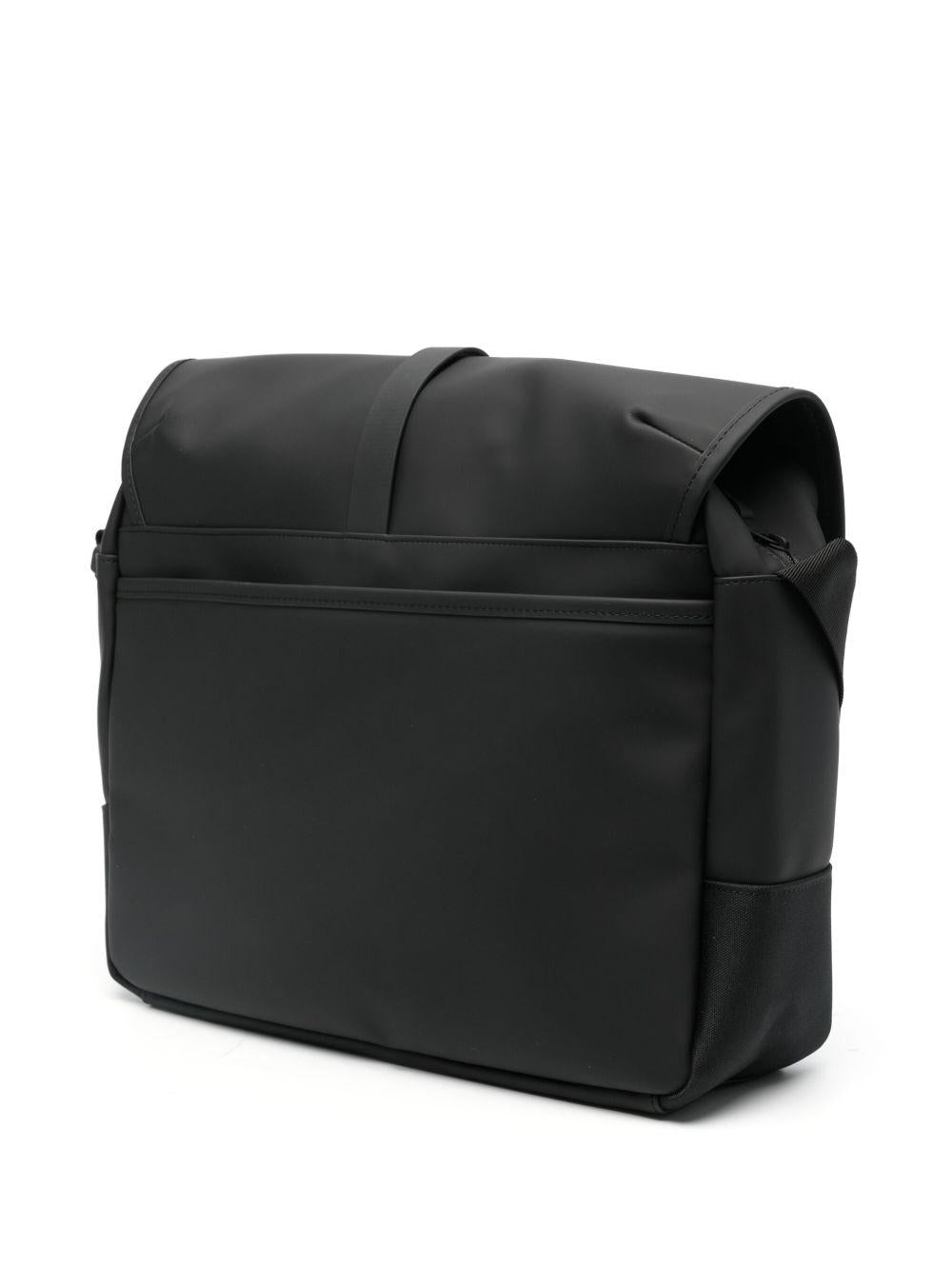 Borsa porta pc nera in poliestere e poliuretano 