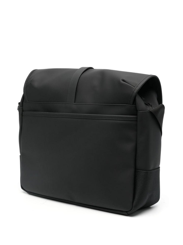 Borsa porta pc nera in poliestere e poliuretano 