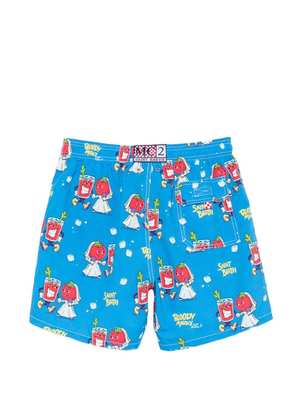 Costume da bagno azzurro 