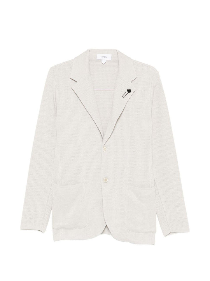 Blazer tasche applicate beige chiaro 