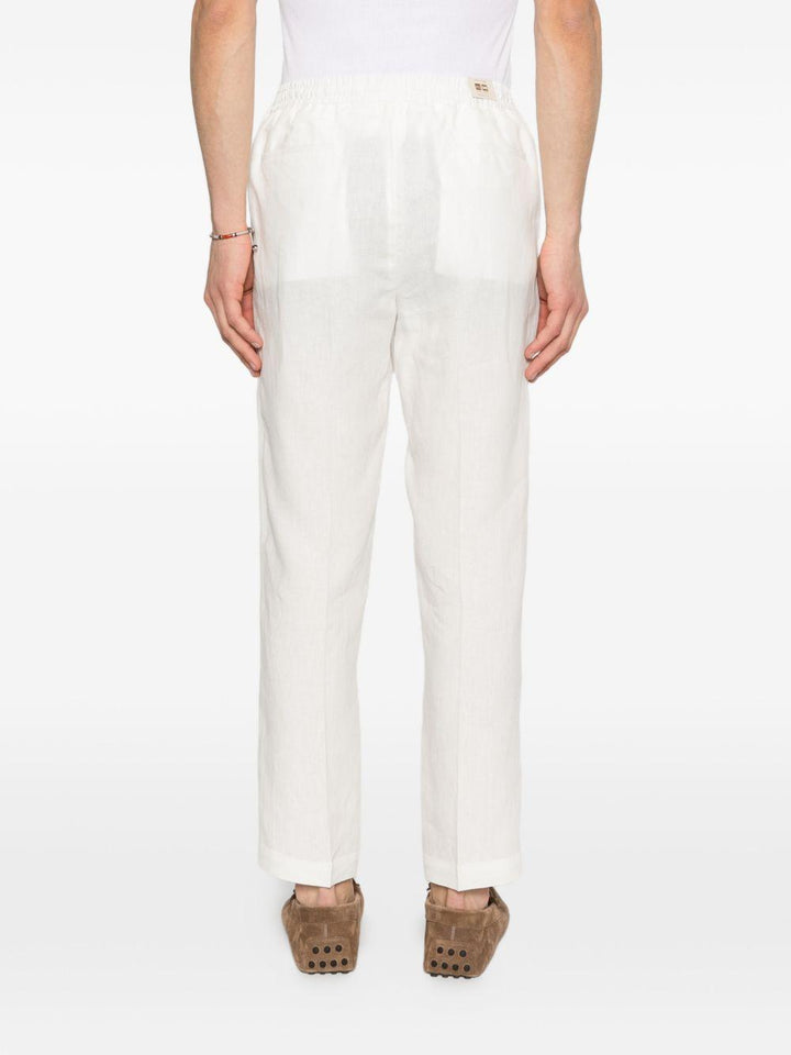 Pantaloni Wimbledons bianco con coulisse 