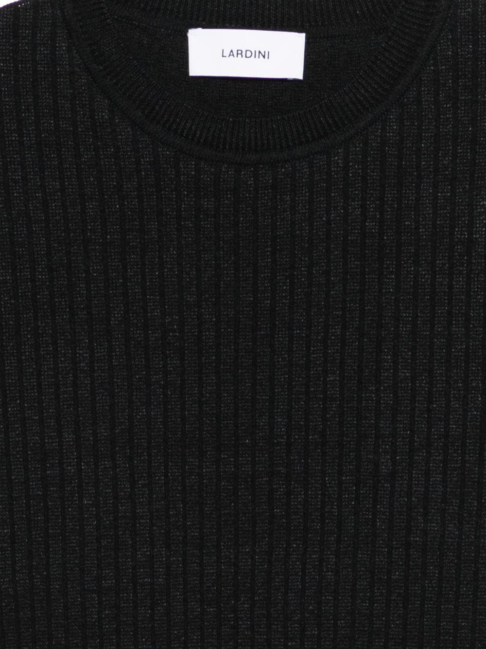 Girocollo in cotone nero 