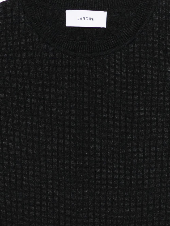 Girocollo in cotone nero 