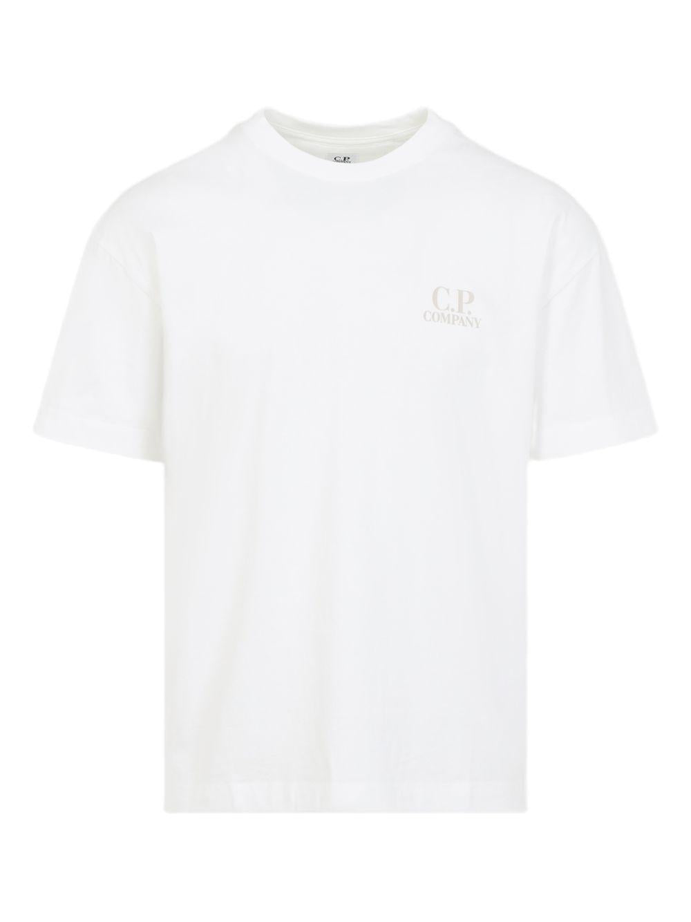 T-shirt con logo bianca 