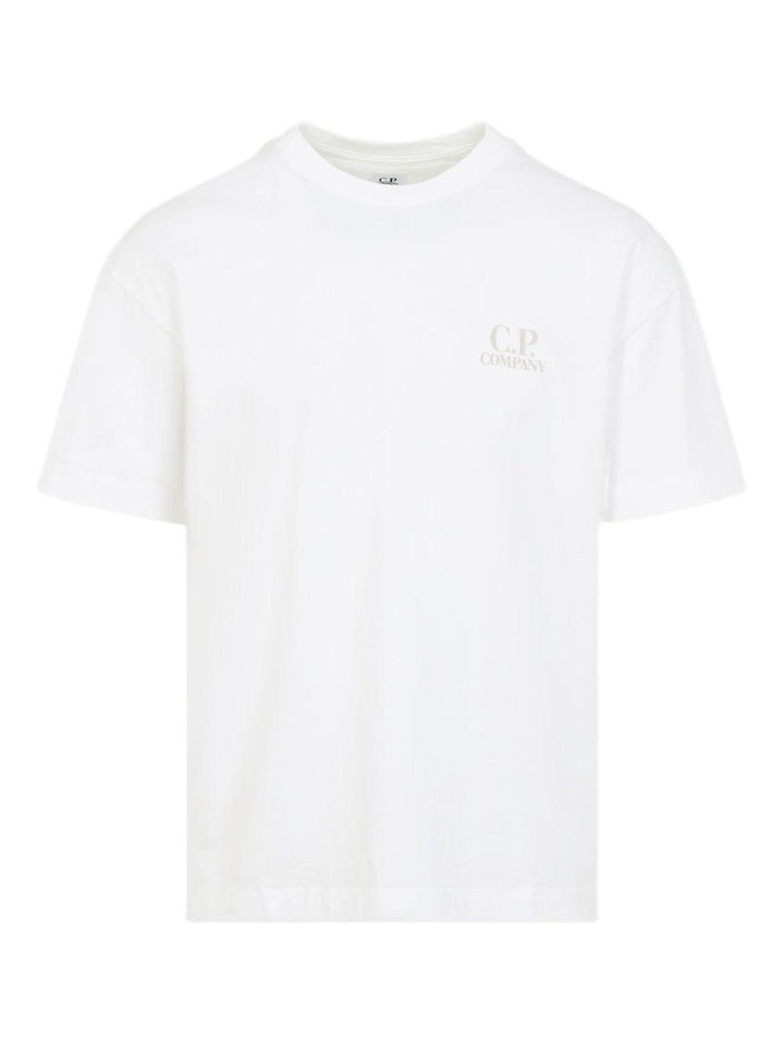T-shirt con logo bianca 