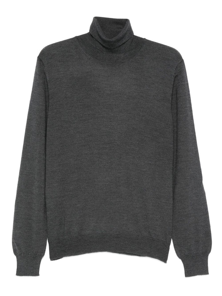 Maglione a collo alto grigio 