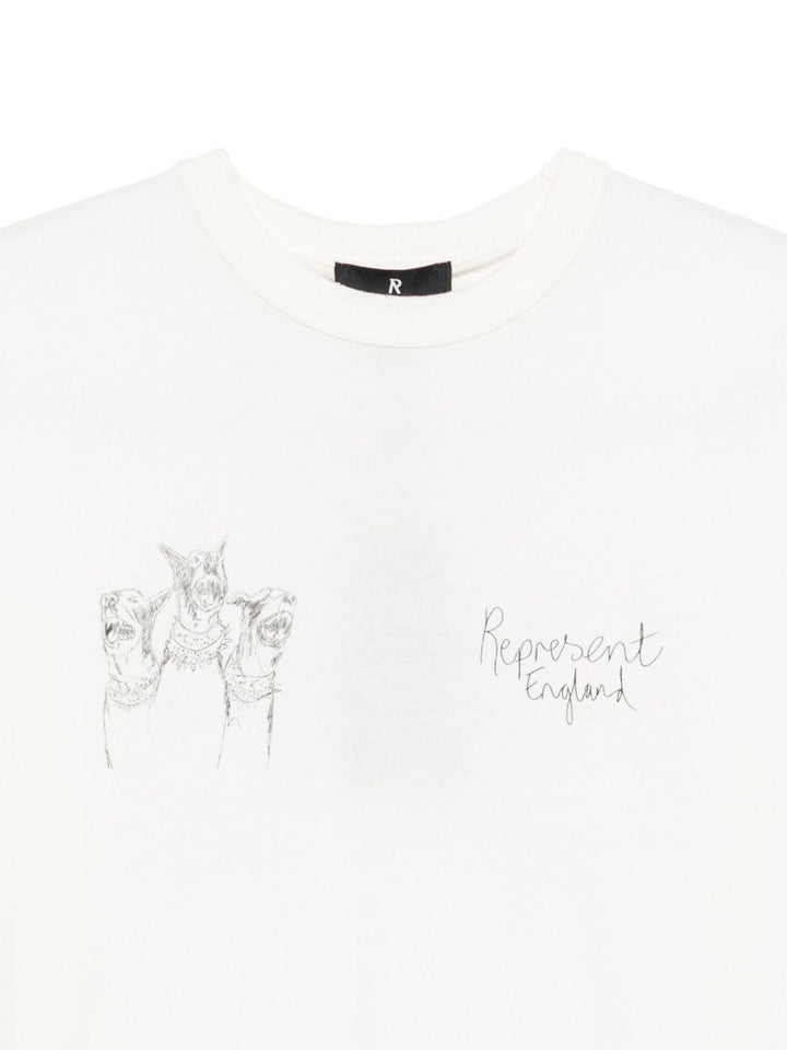 T-shirt Bianca con stampa 