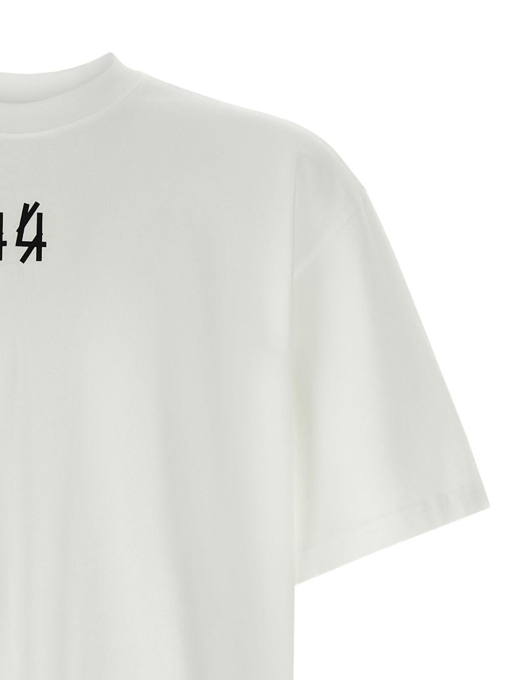 T-shirt white/black con stampa 