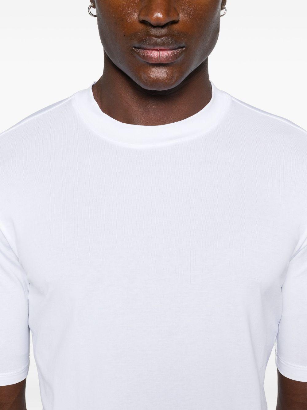 T-shirt girocollo candido 