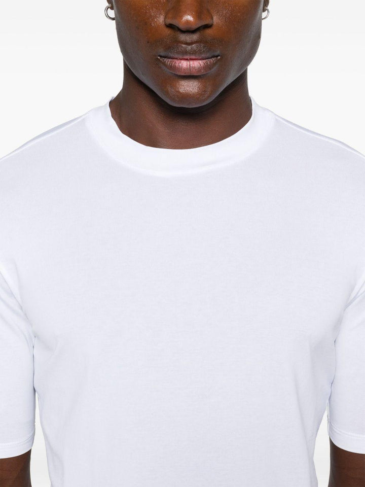 T-shirt girocollo candido 