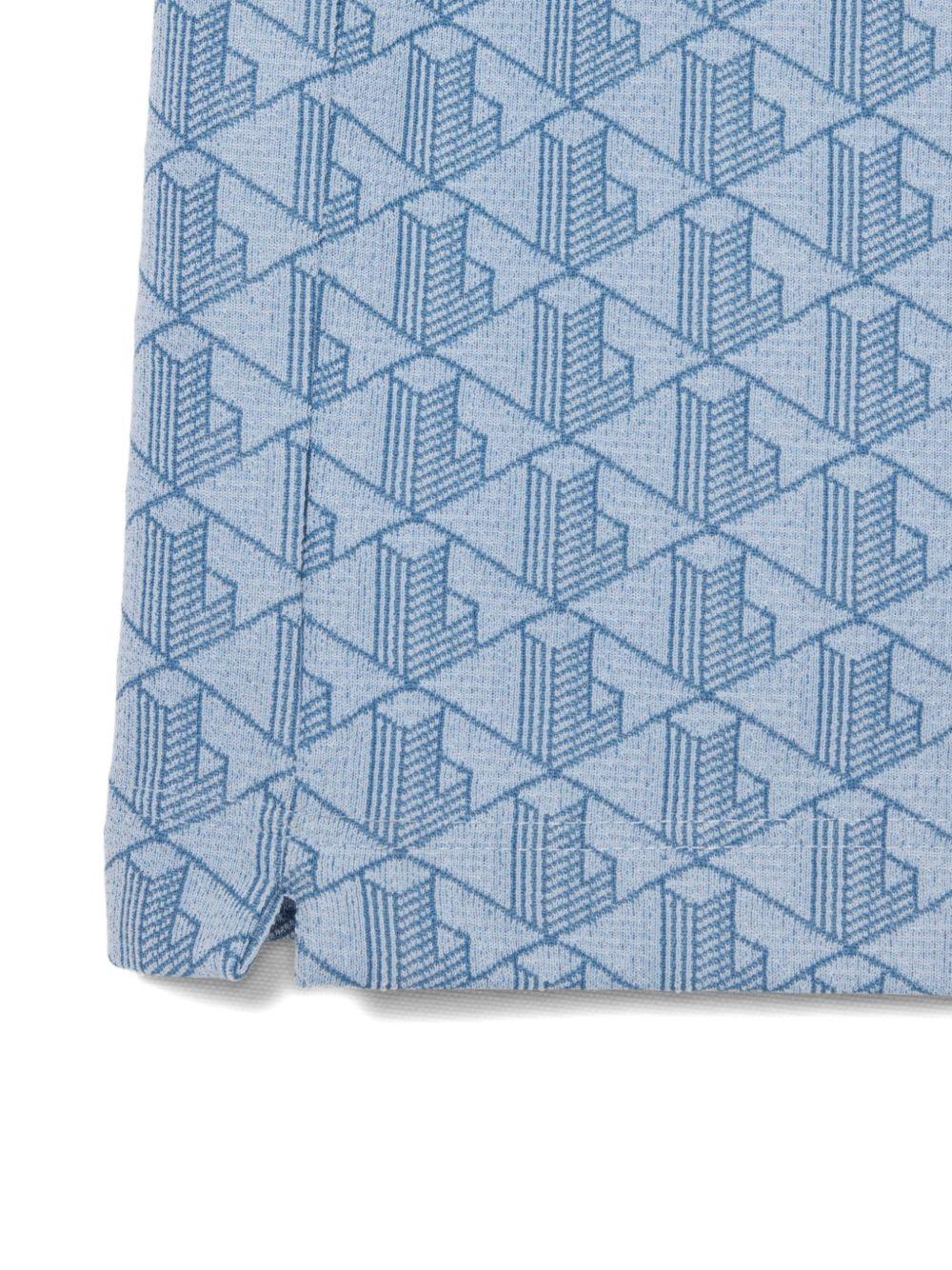 Polo sky con monogramma 