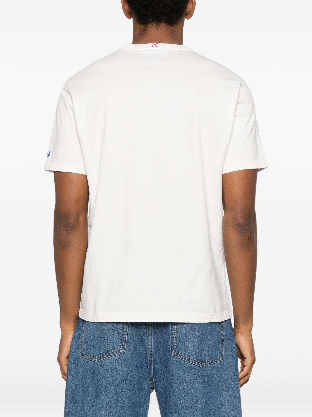 T-shirt bianca con stampa 