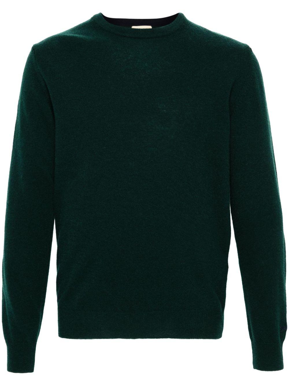 Maglione girocollo verde 