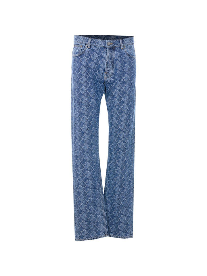 Pantaloni blu cinque tasche 
