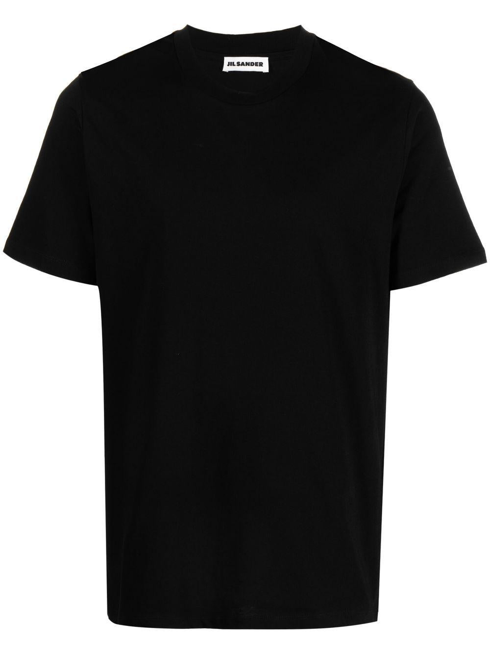 T-shirt girocollo nera 