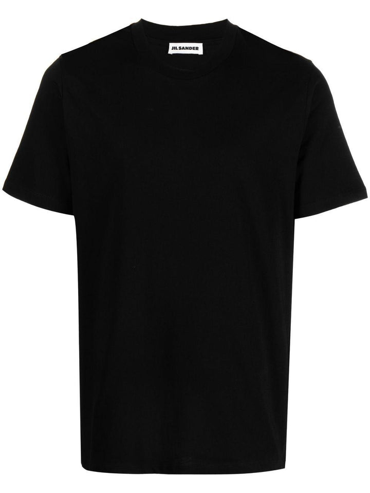 T-shirt girocollo nera 