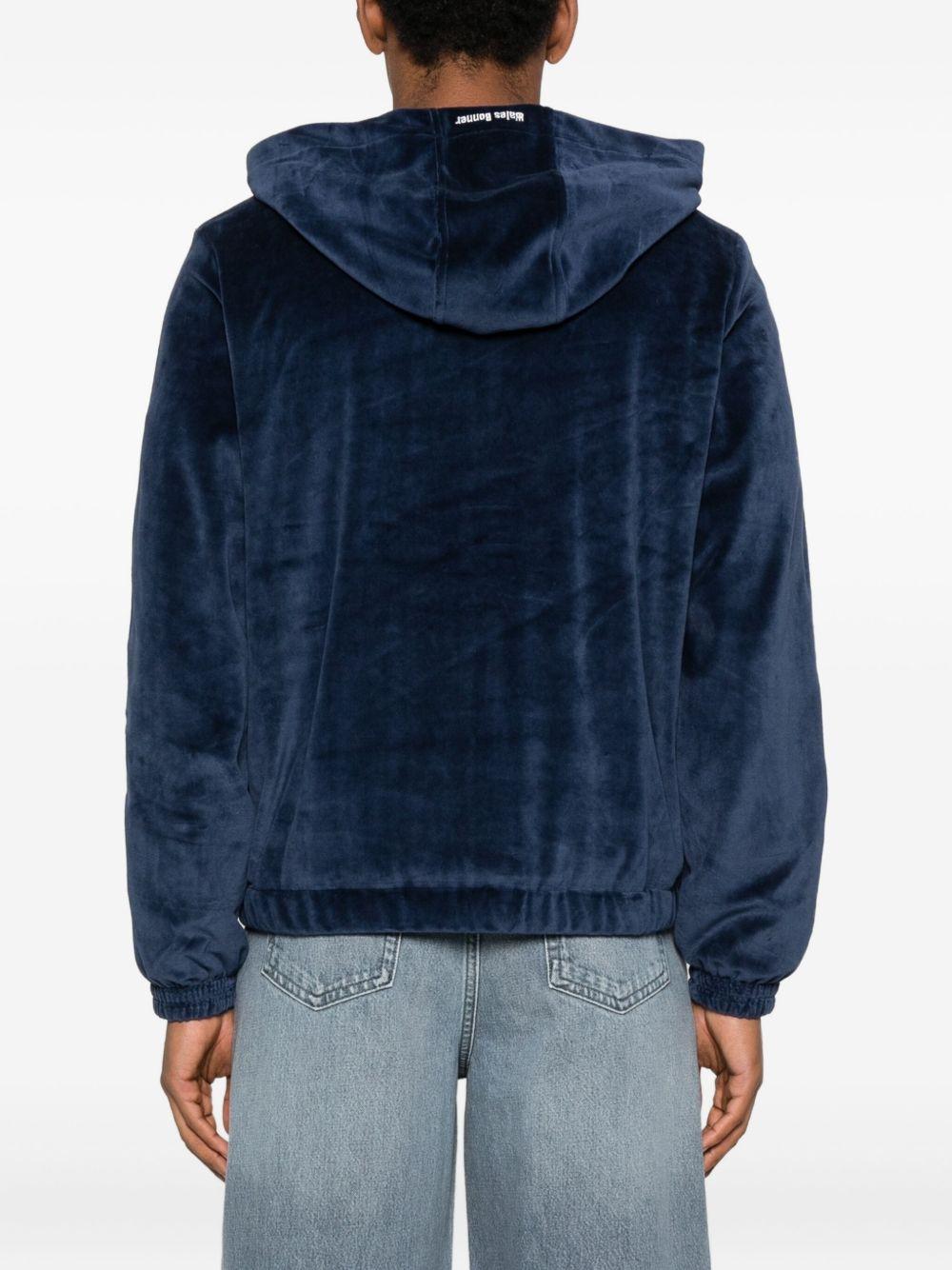Felpa blu navy con zip 