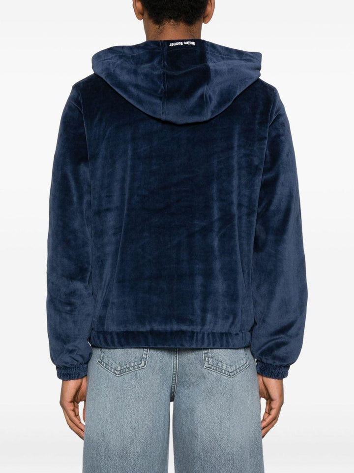 Felpa blu navy con zip 