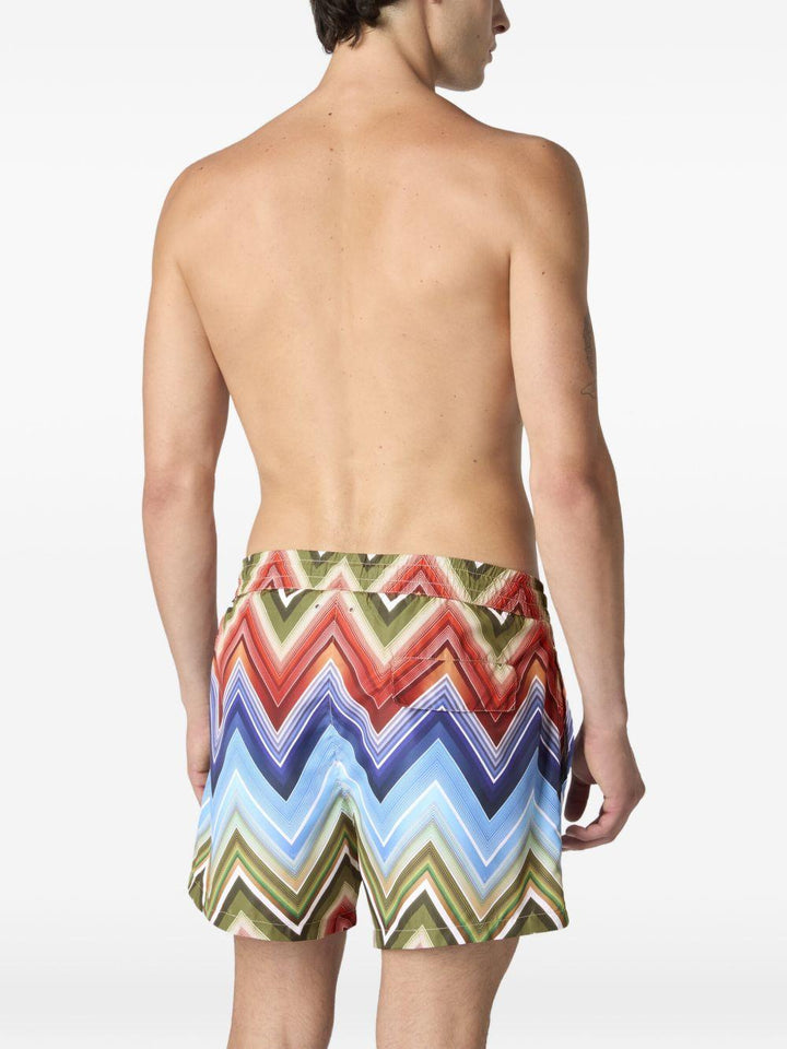 Costume da bagno zigzag multicolor 