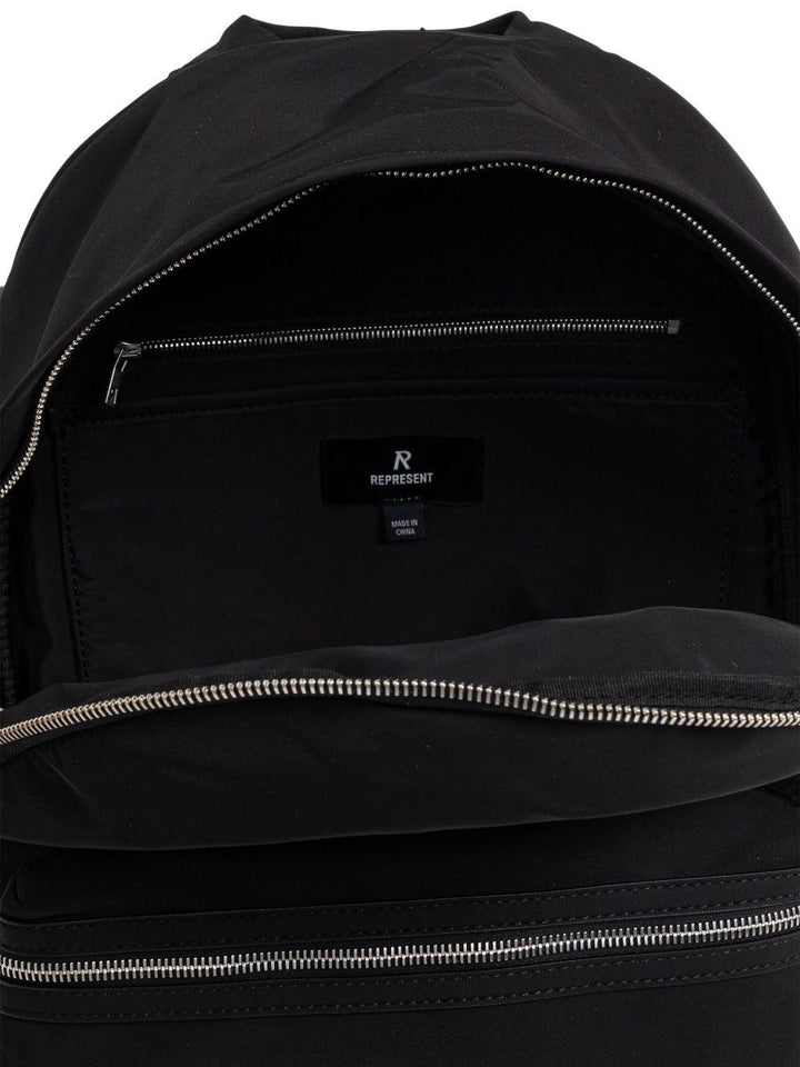 Zaino con zip nero 