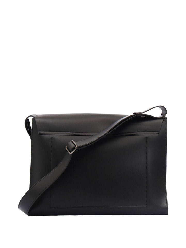 Borsa messenger nera Alba in pelle 