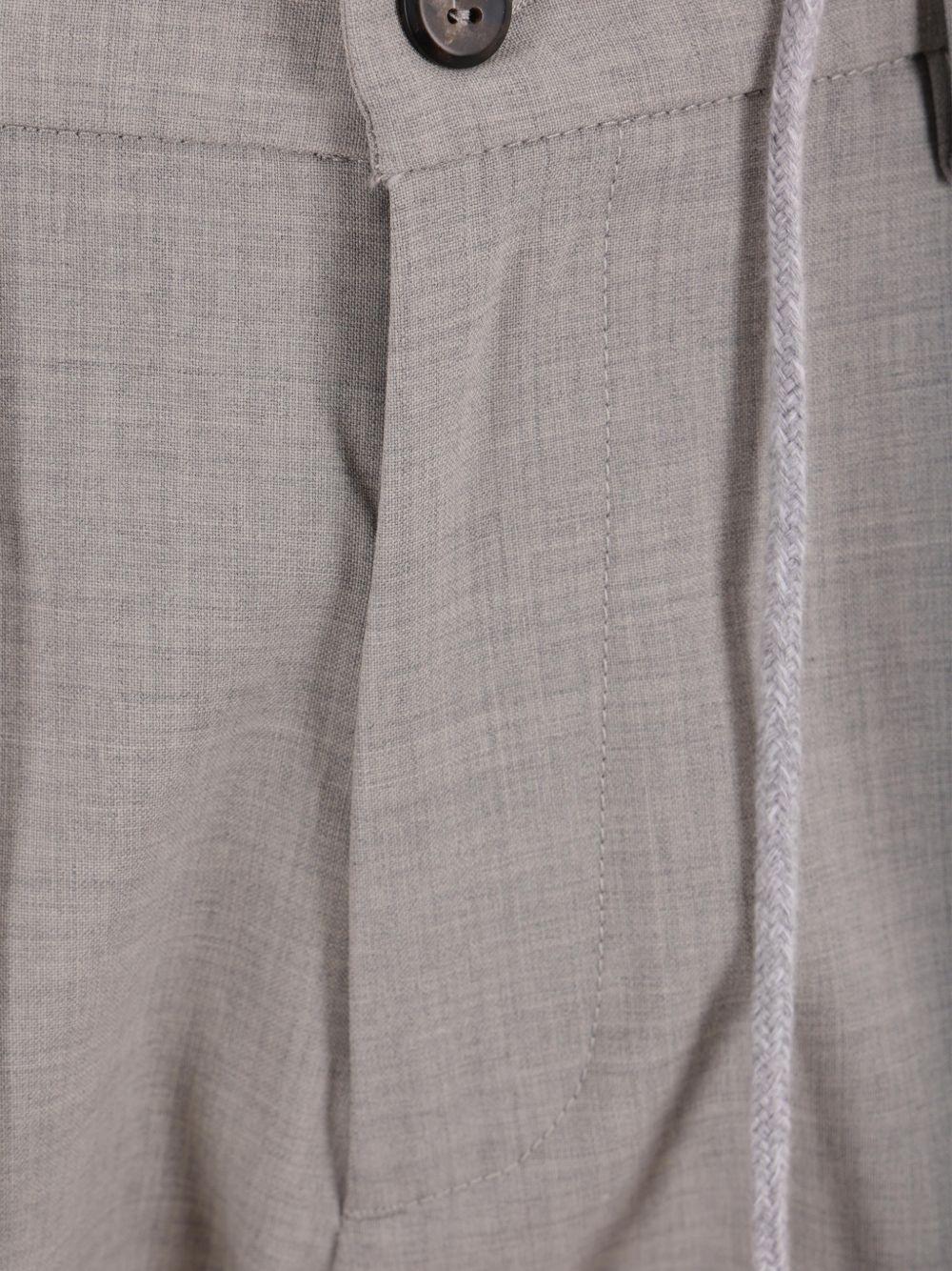 Pantaloni grigio erica affusolati con coulisse 