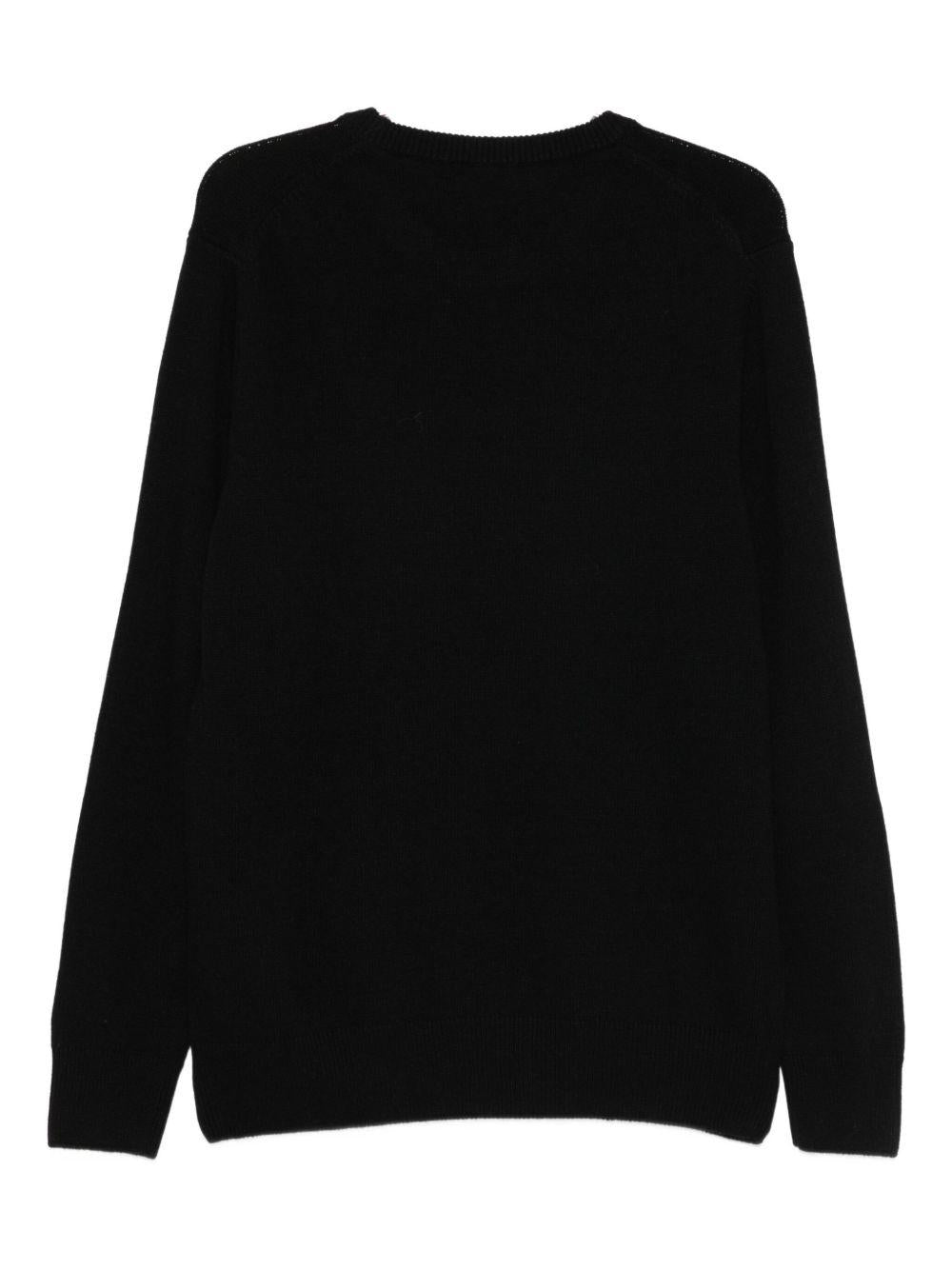 Maglione nero girocollo 