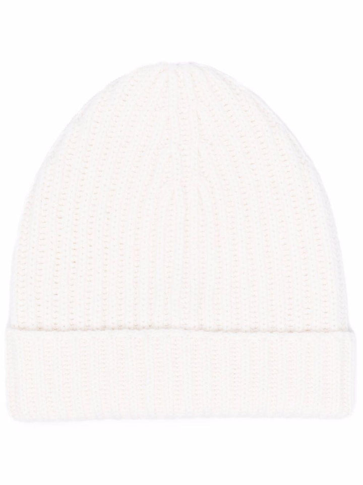 Berretto bianco in maglia chunky 