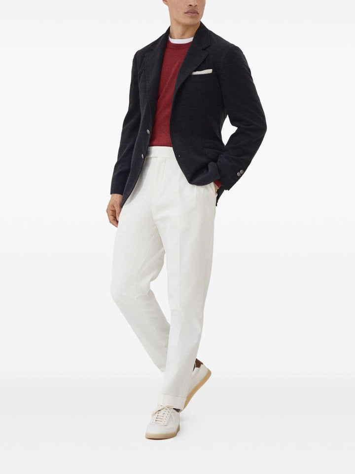 Maglione in cashmere rosso scuro 