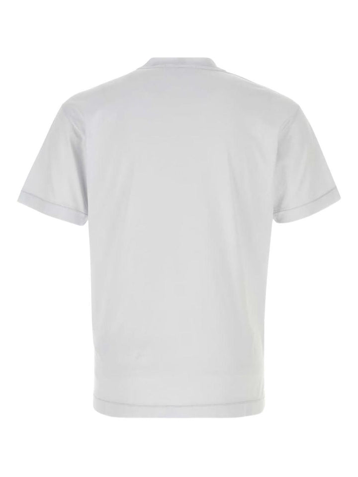 T-shirt blu sky con applicazione logo 