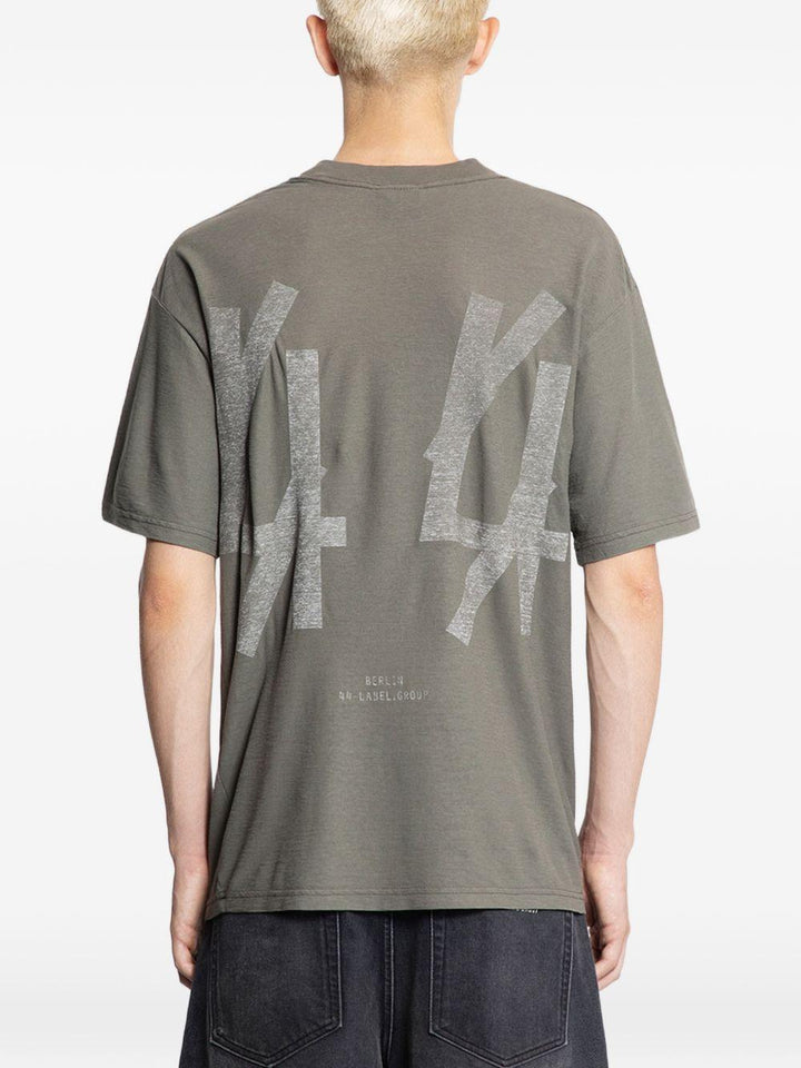 T-shirt jersey granito con stampa grafica 
