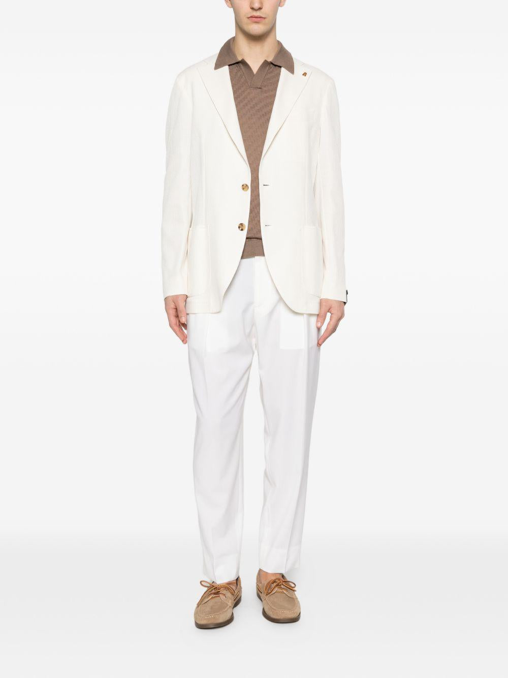 Pantaloni Portobello  plissé naturale 