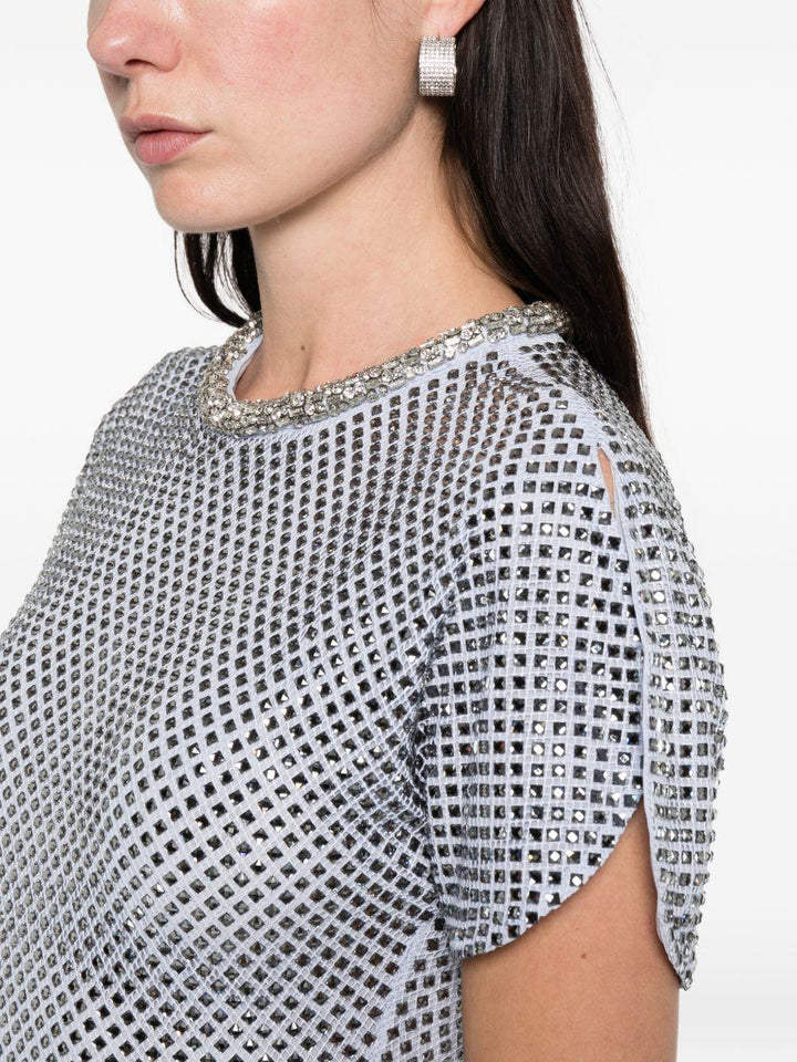 Abito midi con strass 