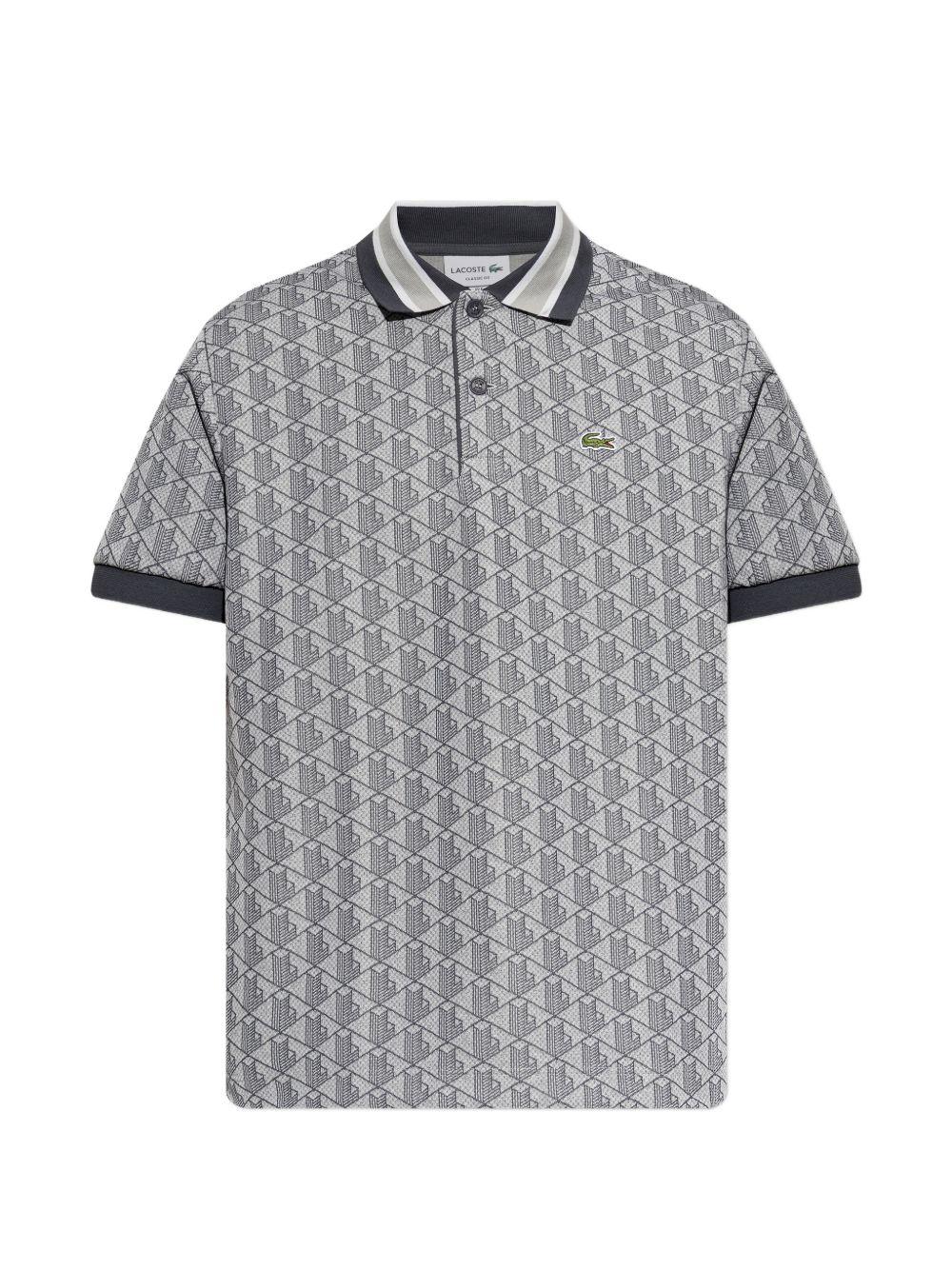 Polo grey con monogramma 